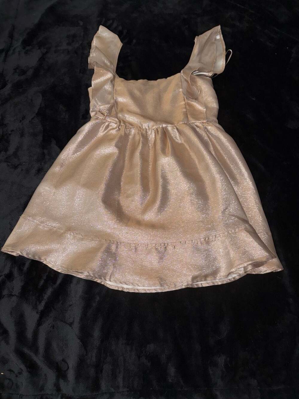 Glam Gold Women’s Short Ruffle Dress